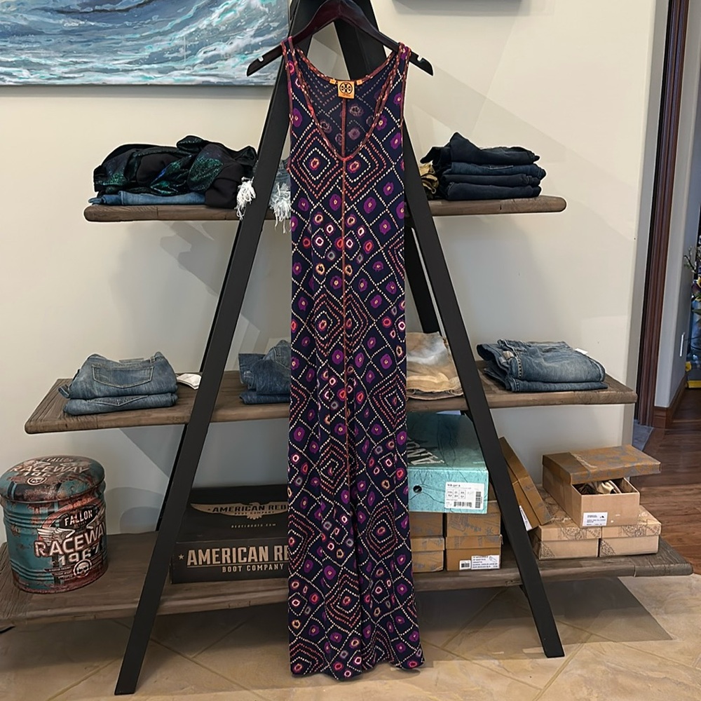 Tori Burch silk sleeveless maxi